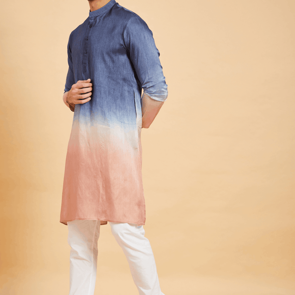 Waikawa Ombre Designer Men's kurta by Hilo Designs - Distacart