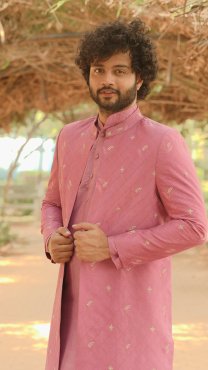 Frein Designer Kurta Jacket Set by Hilo Designs - Distacart