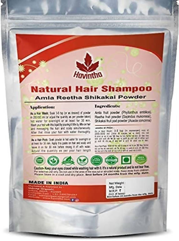 Havintha Amla, Reetha And Shikakai Powder Shampoo - Distacart