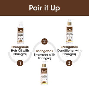 TAC - The Ayurveda Co. Bhringabali Hair Conditioner for Dry & Frizzy Hair with Amla & Bhringraj - Distacart