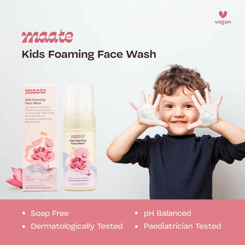 Maate Natural Kids Foaming Face Wash - Distacart