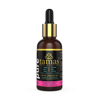 Tamas Pure Ayurveda 100% Natural Rose Geranium Essential Oil - Distacart