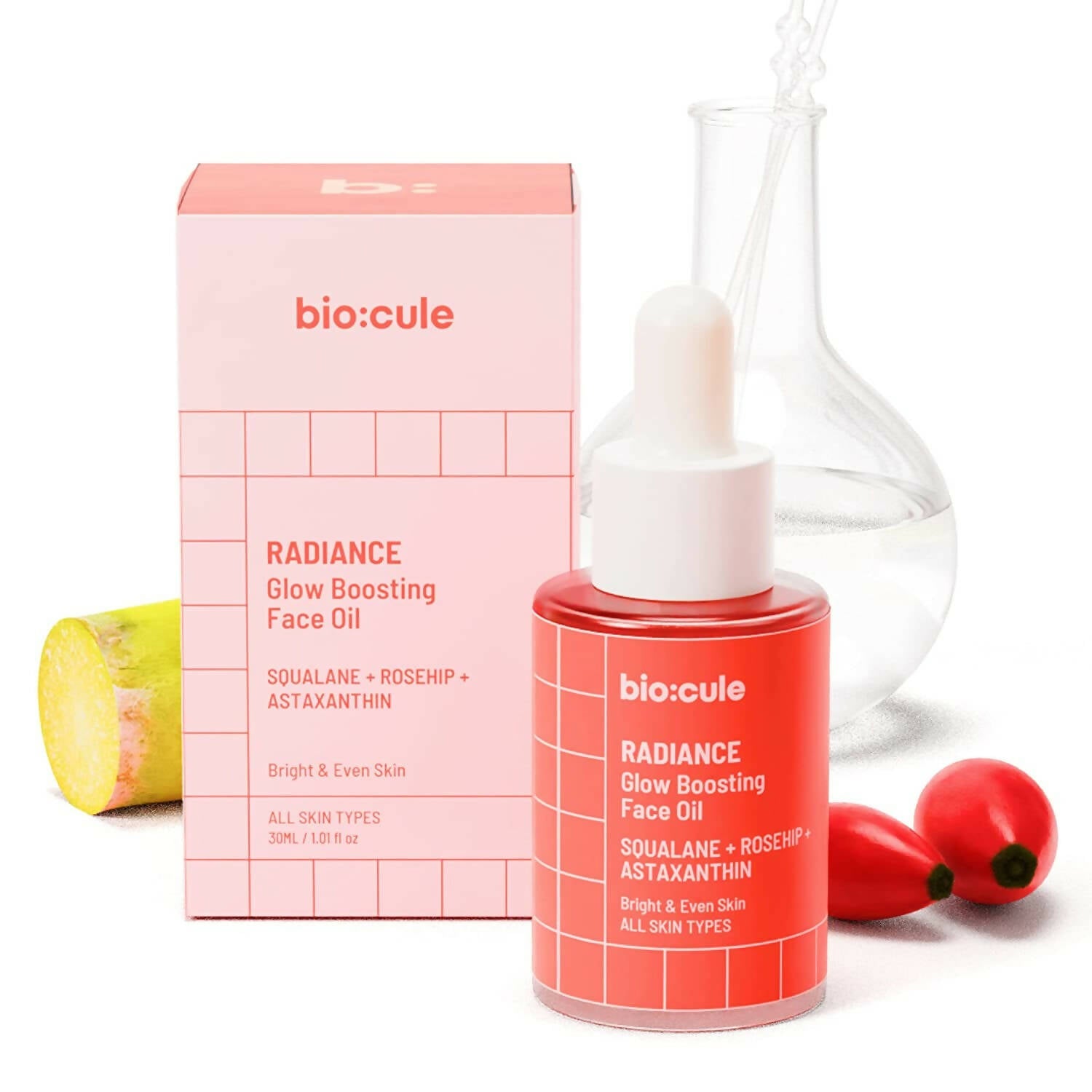 Biocule Radiance Glow Boosting Face Oil - Distacart