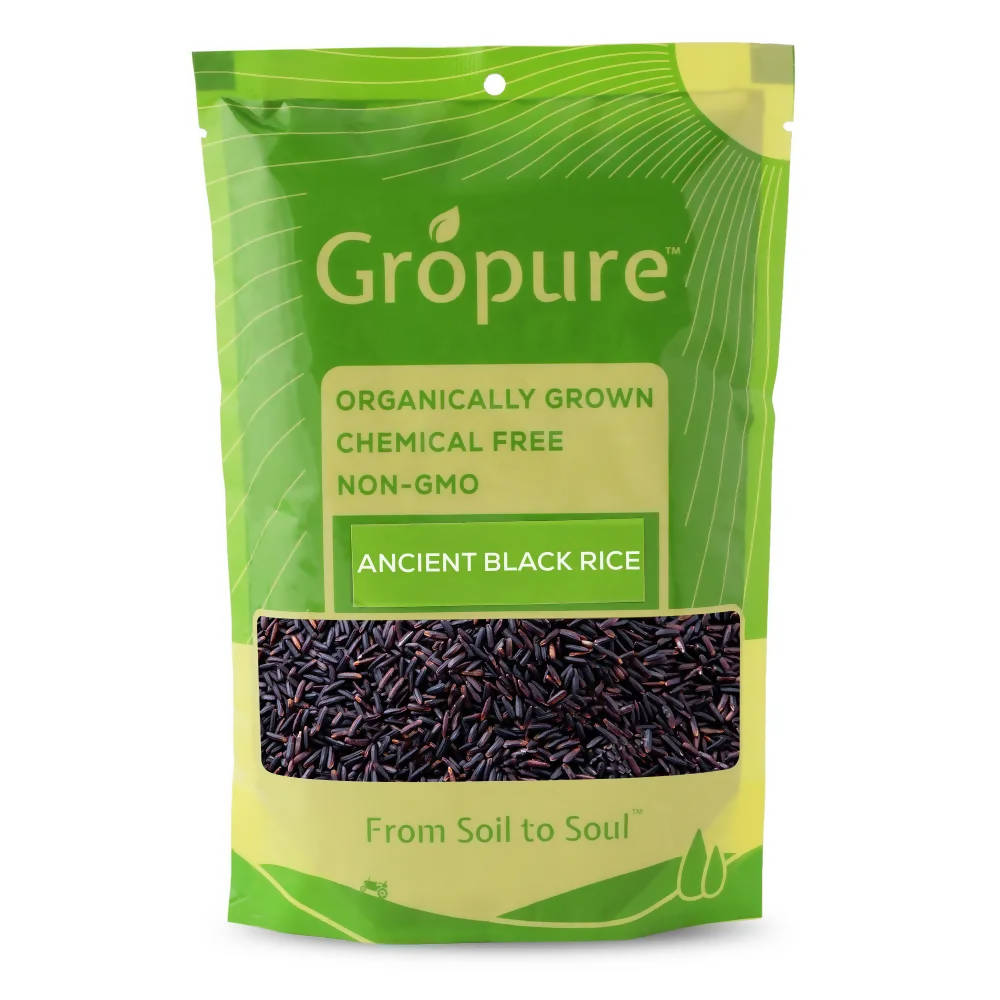 Gropure Organic Ancient Black Rice - Distacart