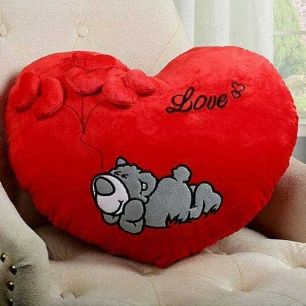 Frantic Cushion Heart Shaped Pillow (Red Color) - Distacart