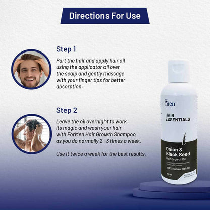 ForMen Onion & Black Seed Hair Growth Oil - Distacart
