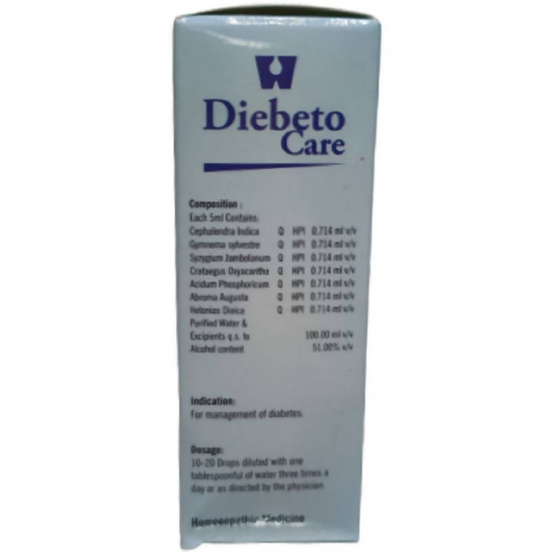 Dr. Wellmans Homeopathy WHL Diabeto Care Drops