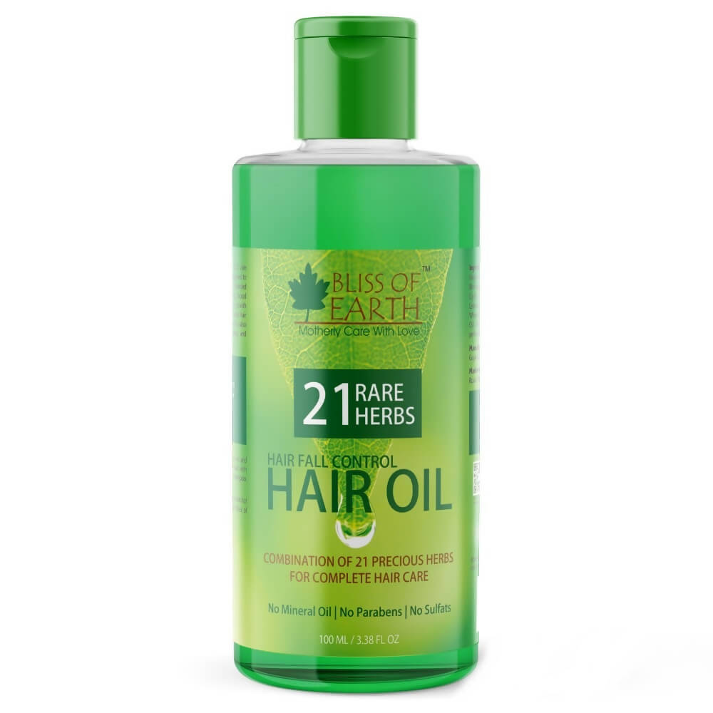 Bliss of Earth 21 Herbs Hair Fall Control Hair Oil - Distacart