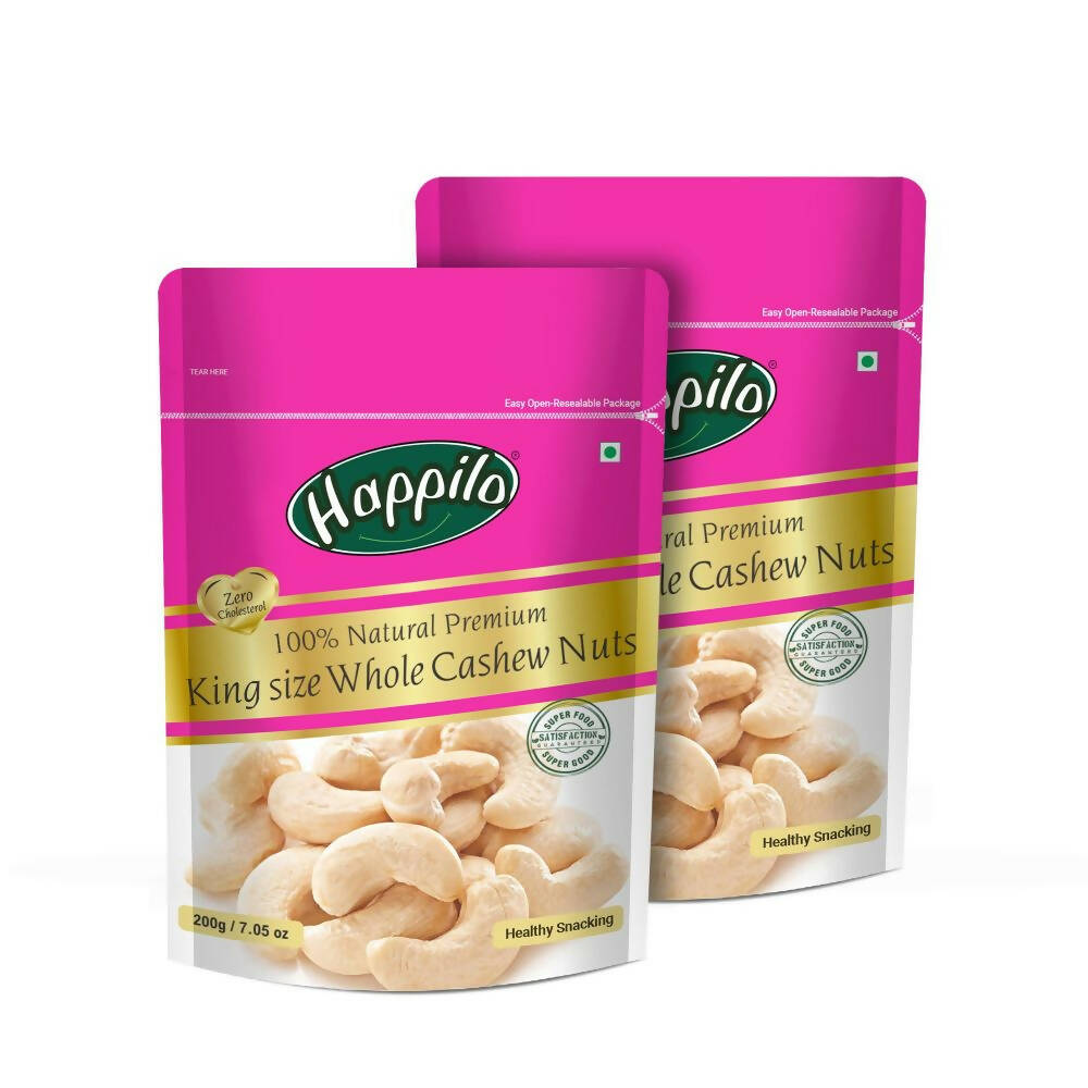 Happilo King Size Premium Whole Cashew Nuts - Distacart