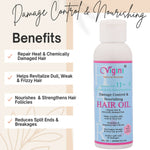 Thumbnail for Vigini Damage Repair Nourishing Hair Care Tonic Oil with Keratin, Brahmi, Coconut Oil - Distacart