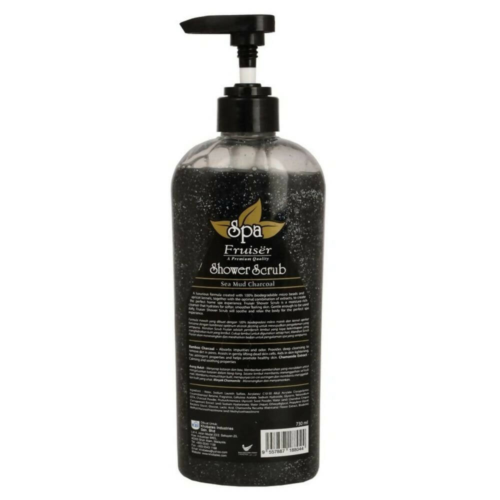 Fruiser Shower Scrub With Sea Mud Charcoal - Distacart