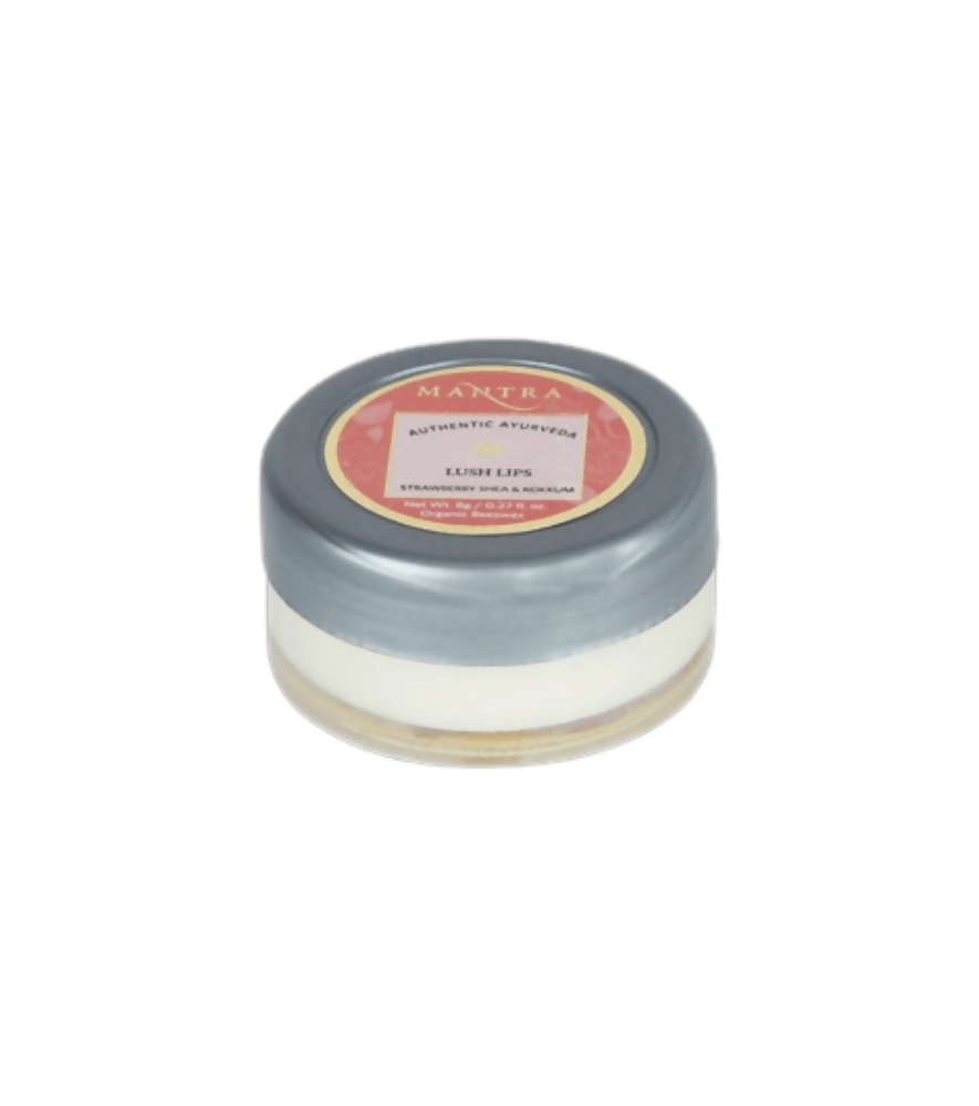 Mantra Herbal Lush Lips Strawberry, Shea & Kokkum - Distacart