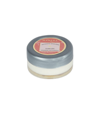 Mantra Herbal Lush Lips Strawberry, Shea & Kokkum - Distacart