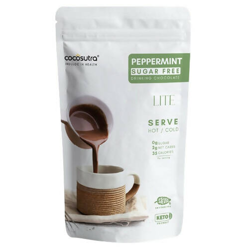 Cocosutra Lite - Peppermint Sugar Free Drinking Chocolate Mix - Distacart