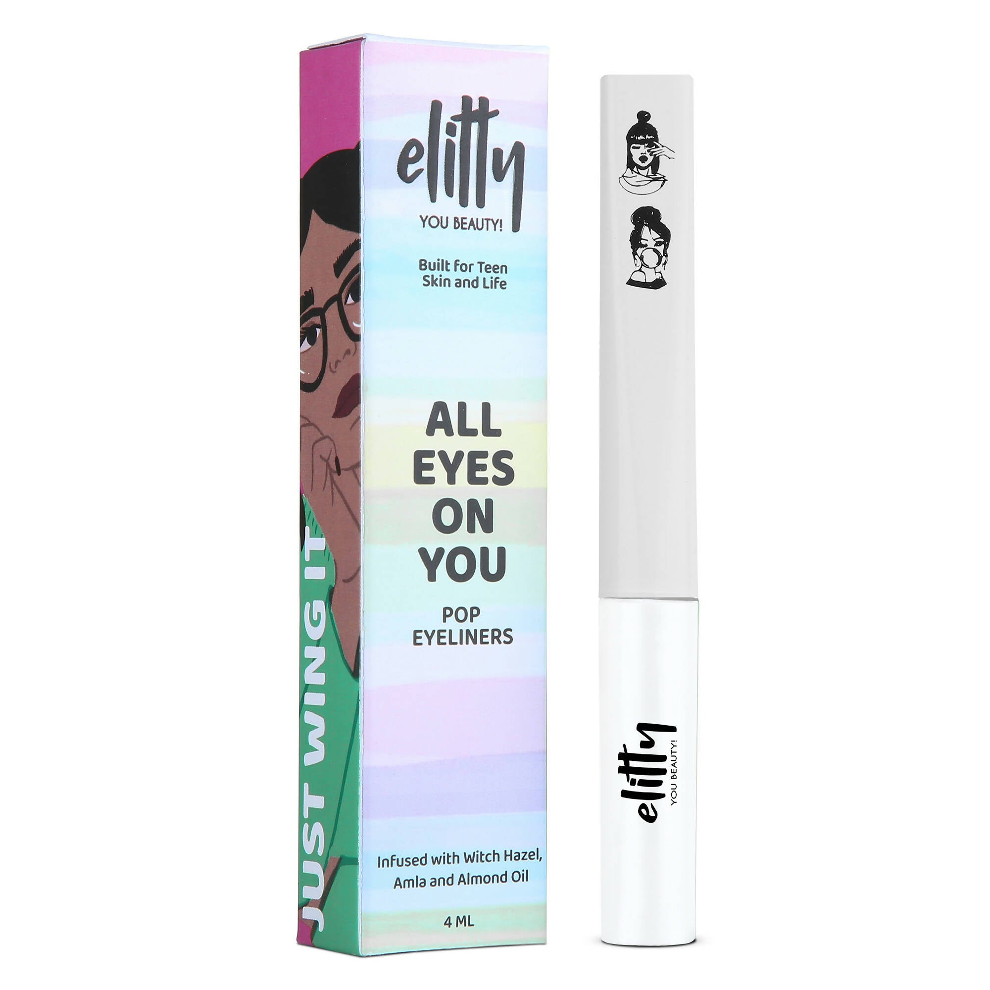 Elitty Eye Gotta Feeling - Pop Eyeliner Matte -Moon Child- White - Distacart