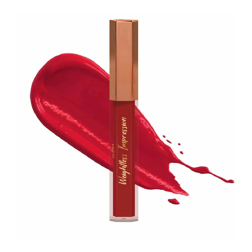 FLiCKA Weightless Impression 01 January - Red Matte Finish Liquid Lipstick - Distacart