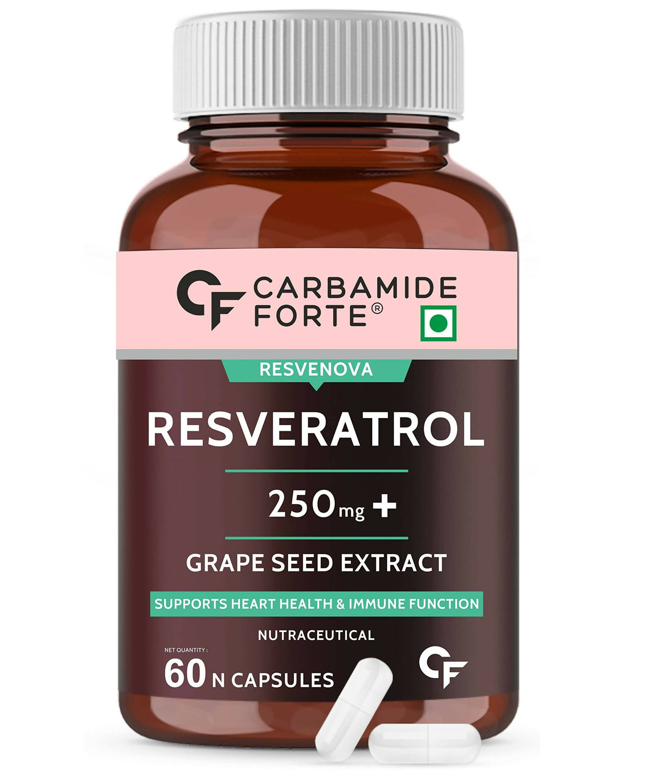 Carbamide Forte Resveratrol Capsules with Grape Seed Extract - Distacart