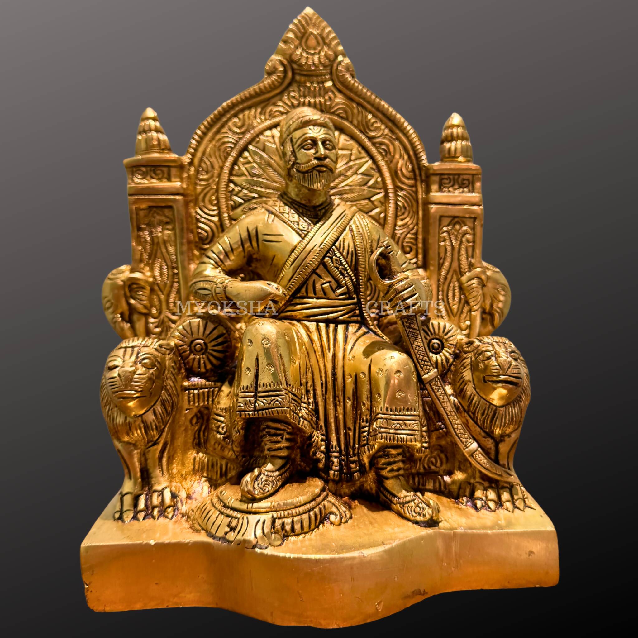 Brass Chhatrapati Shivaji Maharaj Statue - Distacart