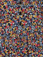 Thumbnail for Manet Girls Cotton Frill Sleeve Frock Small Flower Print - Multicolour - Distacart
