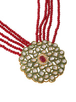 Thumbnail for NVR Women Gold-Plated Kundan Studded Jewellery Set - Distacart