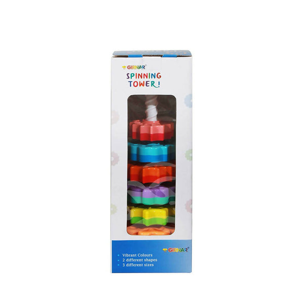 Sardar Ji Ki Dukan Spinning Tower Toy For Kids | Set Of 6 Multi Color Rings Toy For Toddlers To Improve The Dedication And Imagination (Multi Color) - Distacart