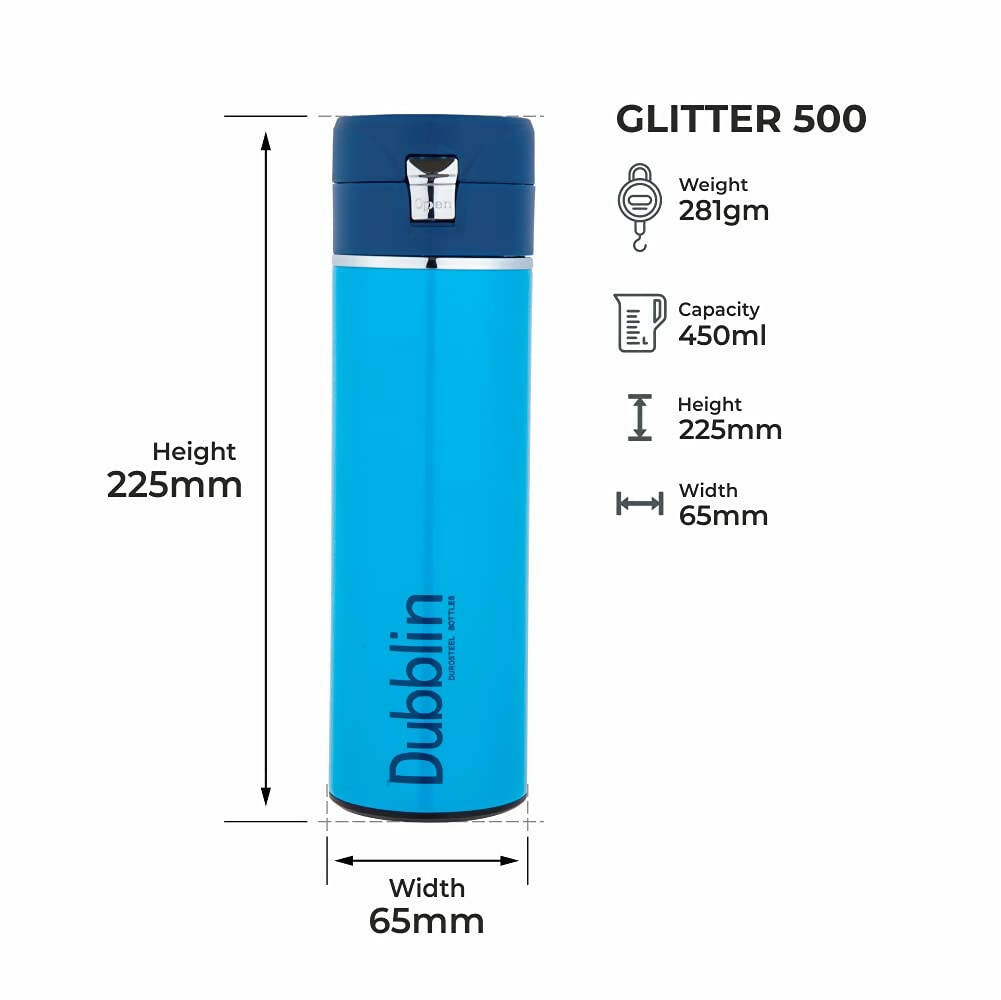 Dubblin Glitter Vacuum Bottle - Distacart
