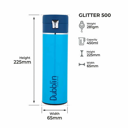 Dubblin Glitter Vacuum Bottle - Distacart