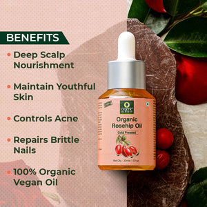 Organic Harvest Cold-Pressed Rosehip Seed Oil benefits