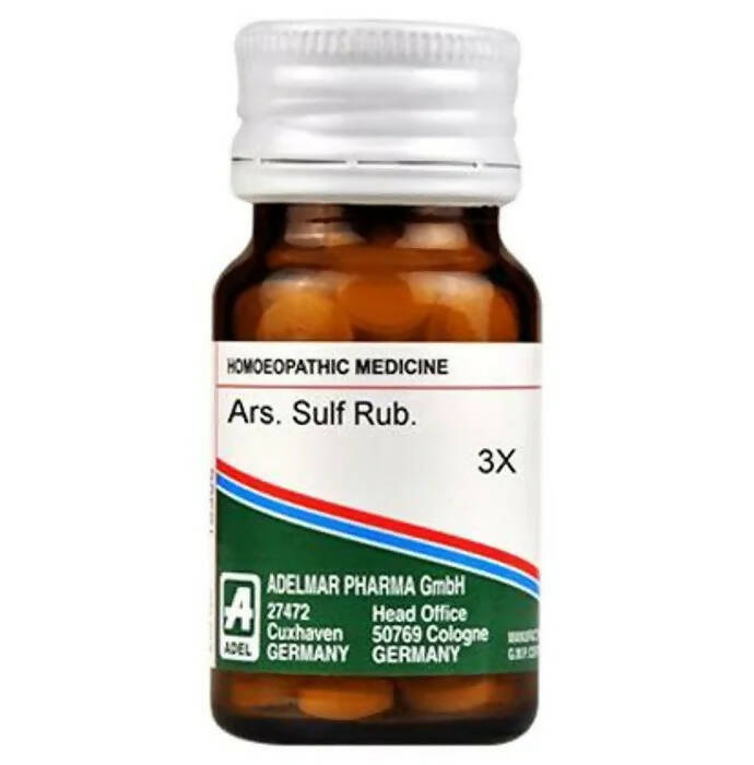Adel Homeopathy Ars. Sulf Rub. 3X Tablets - Distacart