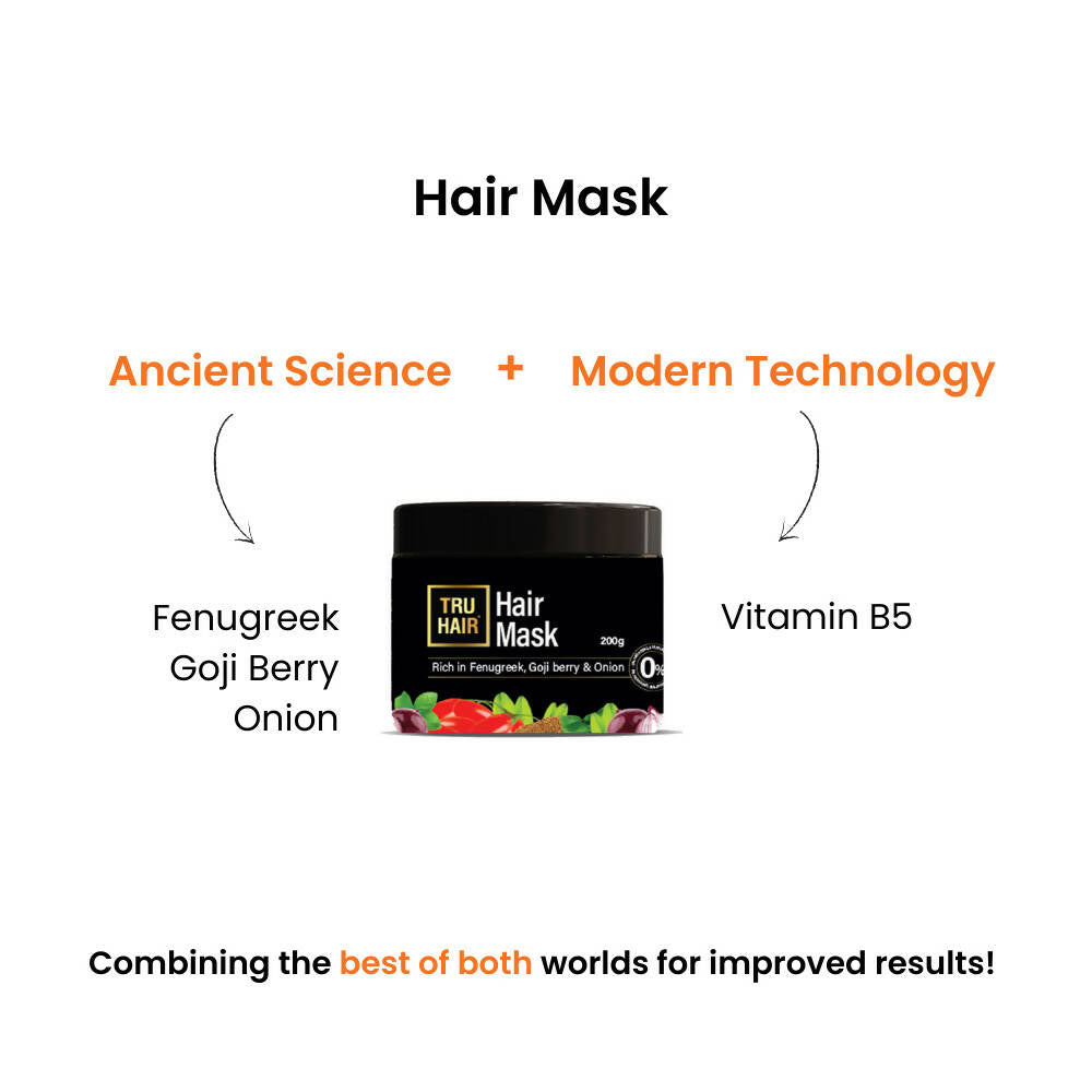 Tru Hair & Skin Fenugreek, Goji Berry & Onion Hair Mask - Distacart
