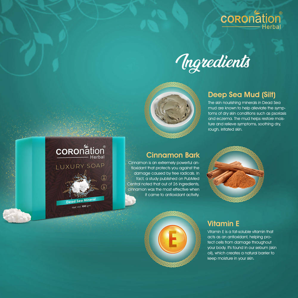 Coronation Herbal Dead Sea Mineral Luxury Soap - Distacart