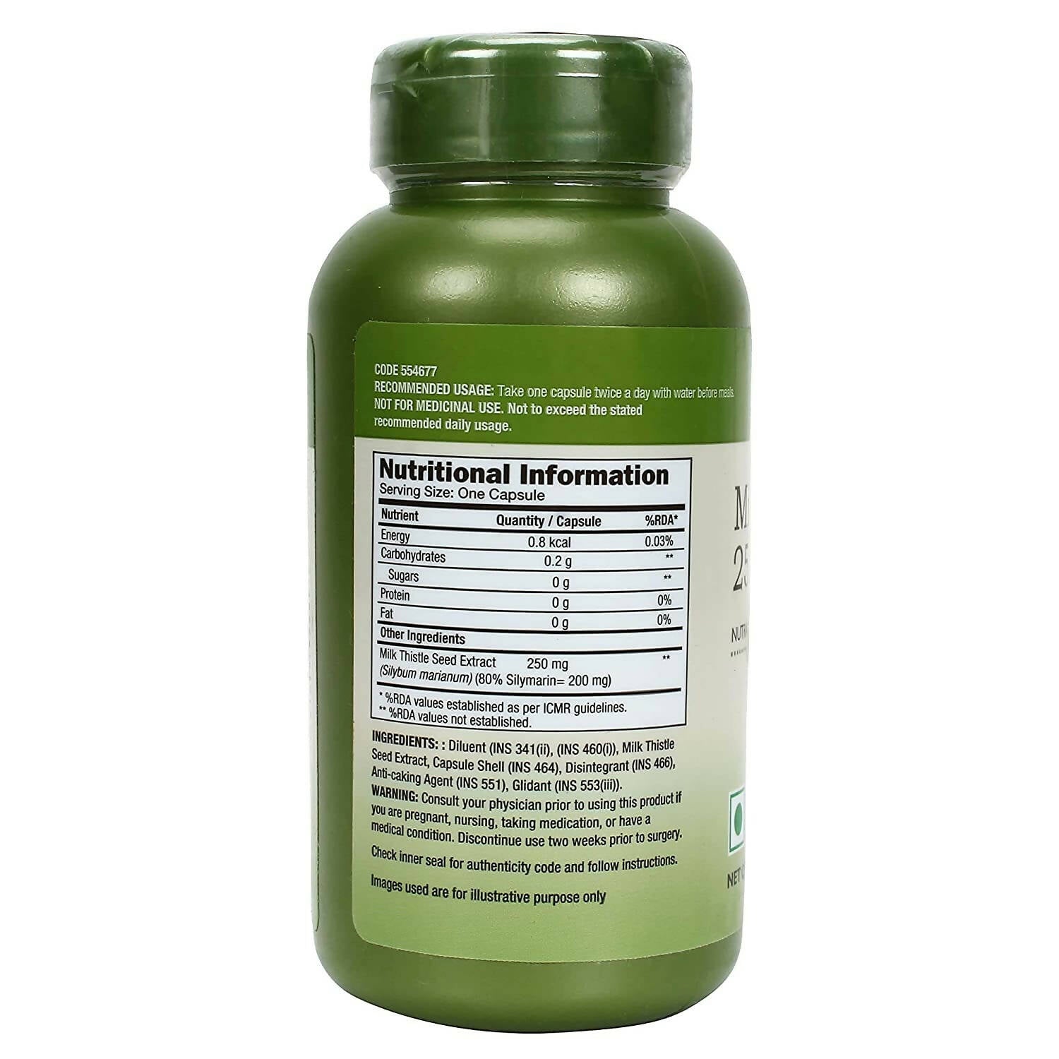 GNC Herbal Plus Milk Thistle Capsules - Distacart