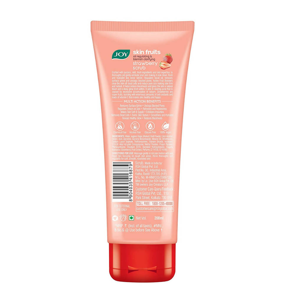 Joy Skin Fruits Strawberry Face Scrub - Distacart