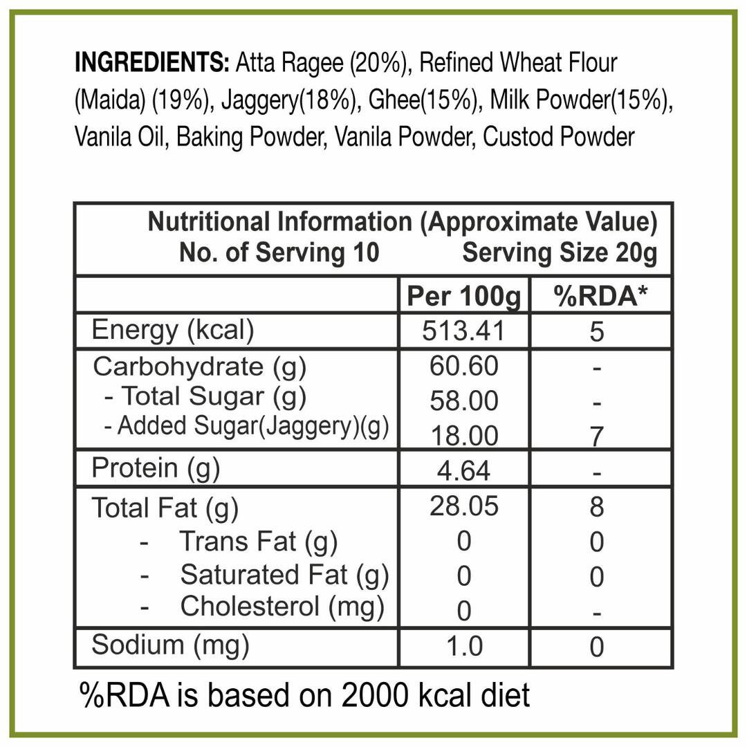 Dhampur Green Gur Ragi Cake Rusk - Distacart