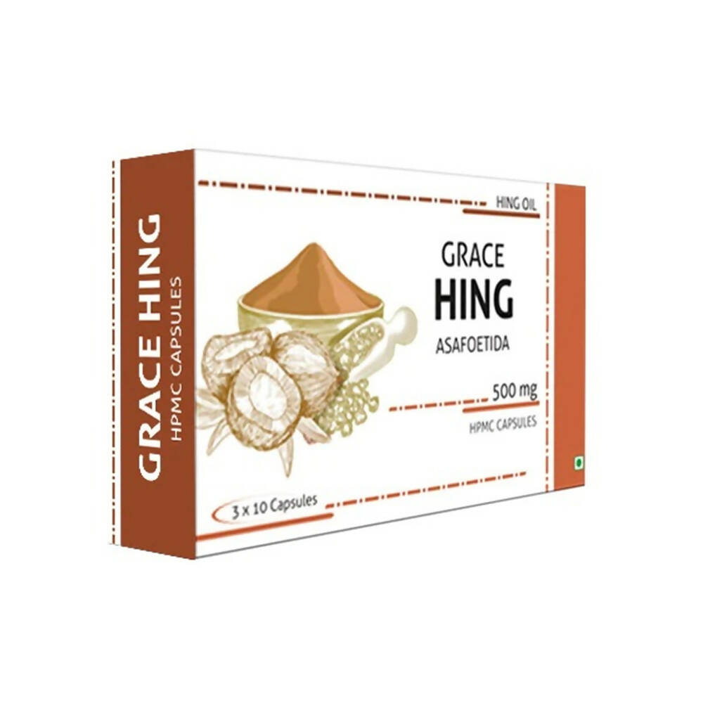 Nutra Grace Hing Asafoetida Capsules - Distacart