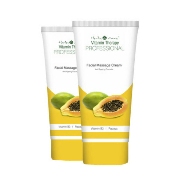 Herbs & More Vitamin Therapy Facial Massage Cream - Distacart