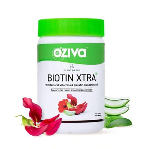 OZiva Plant Based Biotin Xtra Capsules