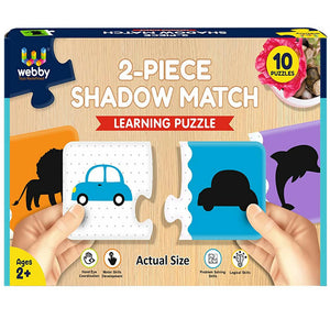 Webby Shadow Match 2 Pieces Learning Pack Jigsaw Puzzle - Distacart