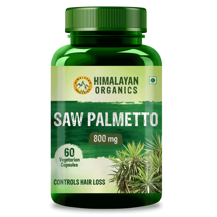Himalayan Organics Saw Palmetto 800 mg Vegetarian Capsules - Distacart