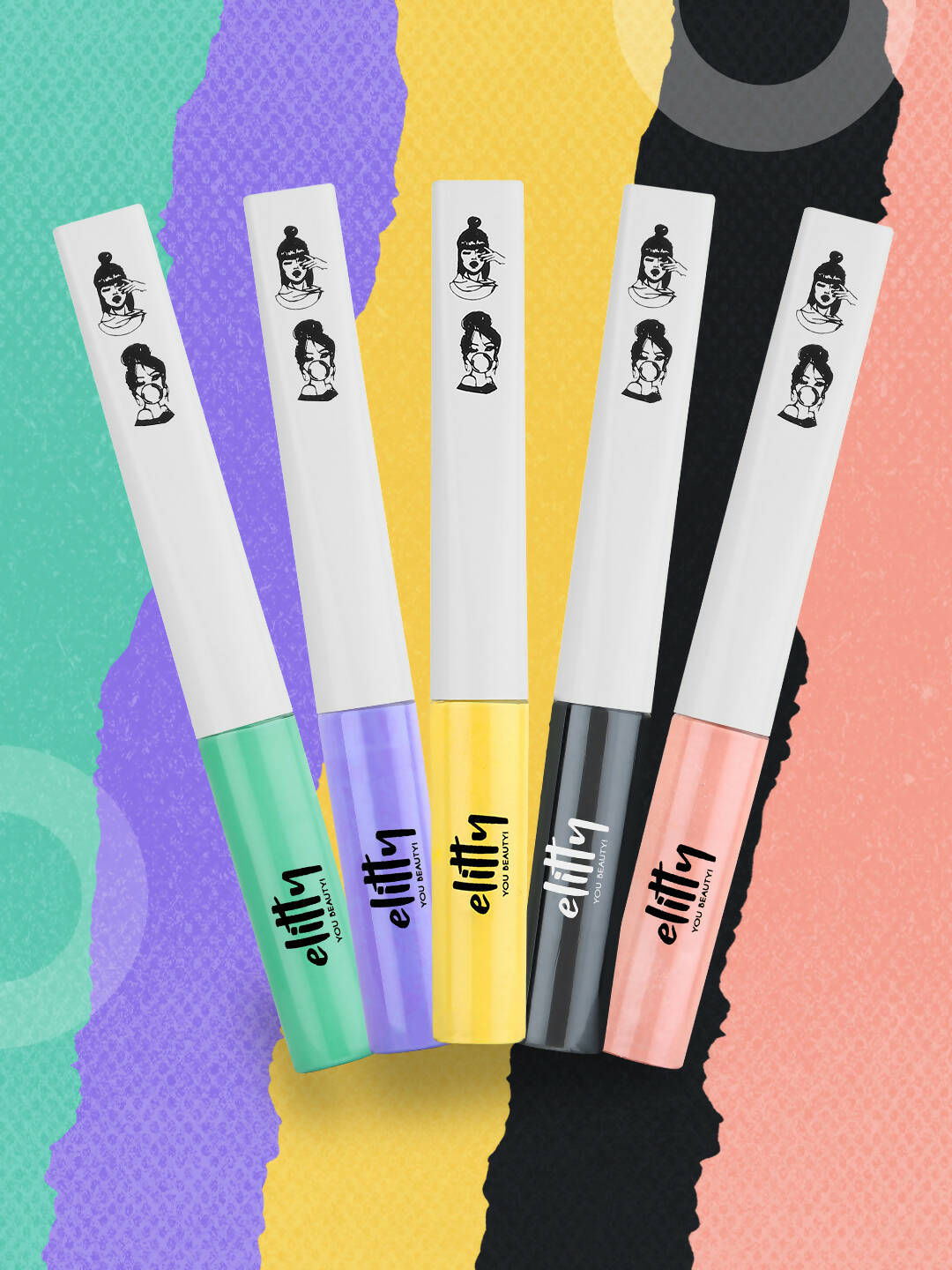 Elitty Eye Gotta Feeling Pop Color Eyeliner Combo - Distacart