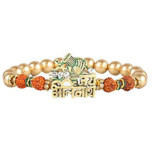 Jai Bholenath Bracelet Rakhi & Chocolate