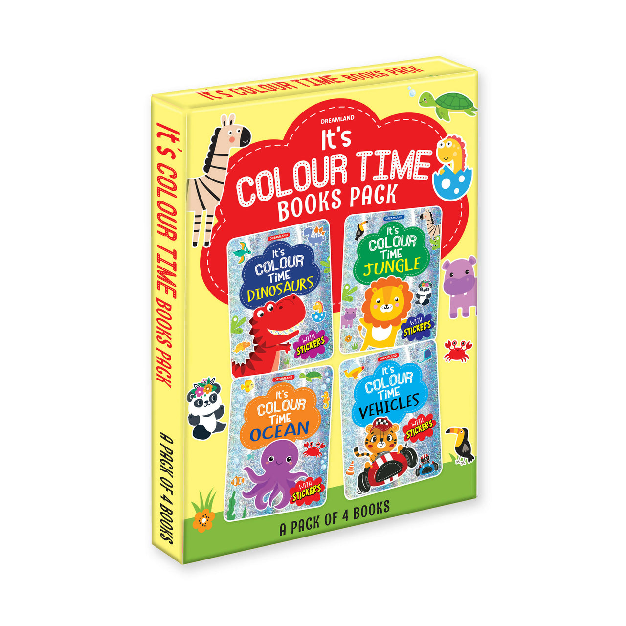 Dreamland It's Colour Time Books Pack- A Pack of 4 Books : Children Drawing, Painting & Colouring Book - Distacart