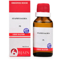 Thumbnail for Bjain Homeopathy Staphysagria Dilution 3X
