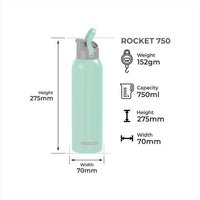 Thumbnail for Dubblin Rocket Stainless Steel Sipper Water Bottle - Distacart