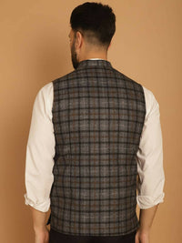 Thumbnail for Even Apparels Pure Wool Nehru Jacket - Grey - Distacart