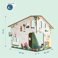 Thumbnail for Webby Bloomvilla A Florists Home All Side Play Wooden Doll House - Distacart