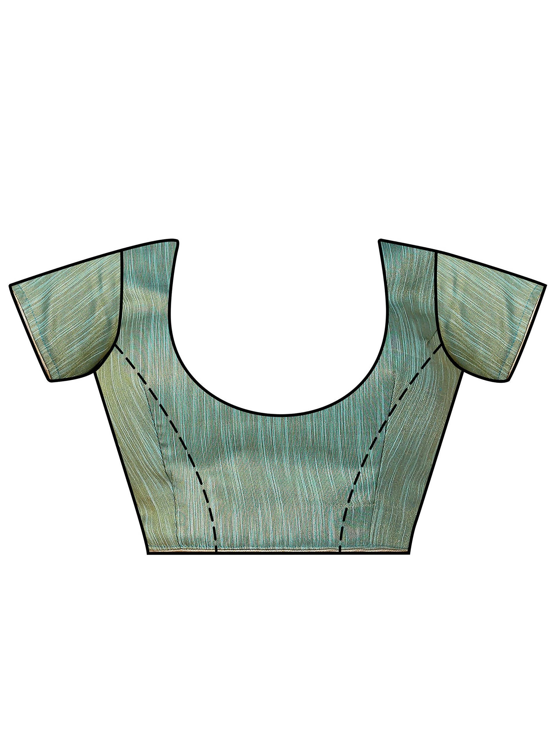 Mimosa Women's Patola Art Silk Turquoise Blue Saree - Distacart