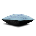 Thumbnail for Indigifts Valentine Gifts For Girlfriend Travel Quote Blue Cushion Cover With Filler - Distacart