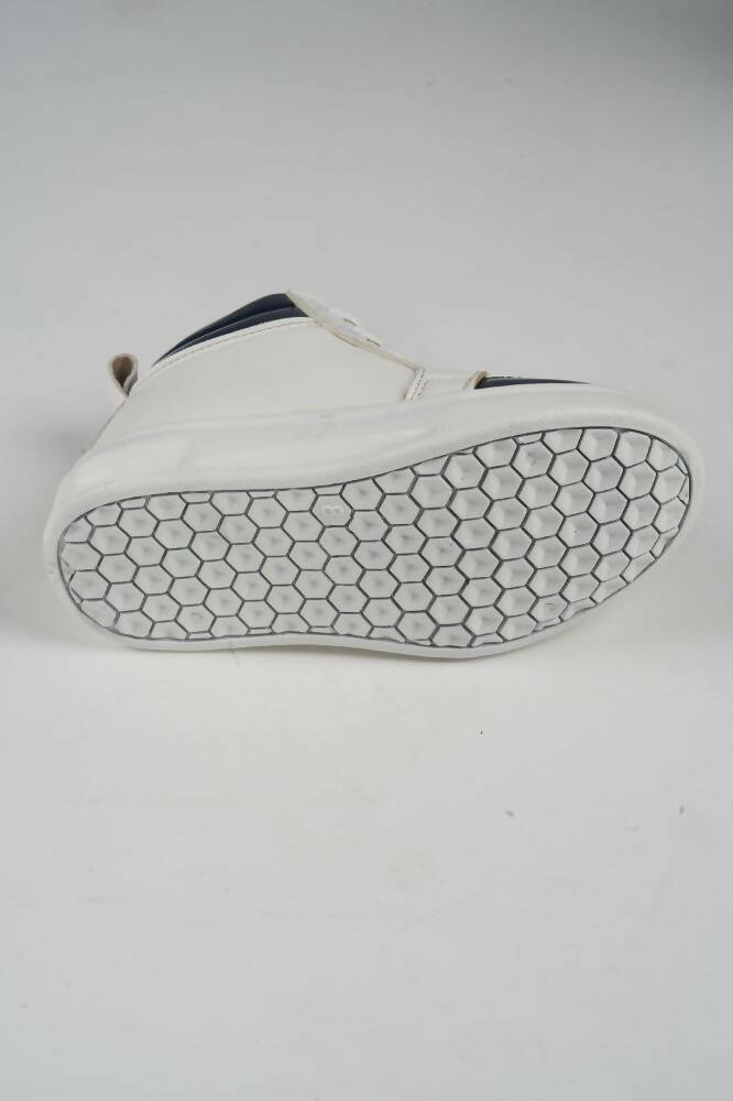 Tiny Bugs For Boys & Girls Mid Top Sneakers - White & Blue - Distacart