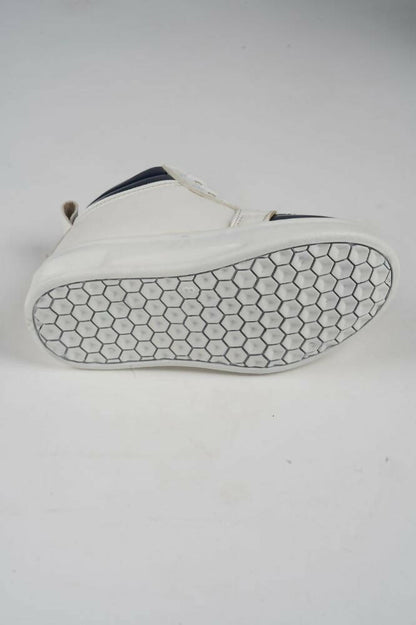 Tiny Bugs For Boys & Girls Mid Top Sneakers - White & Blue - Distacart